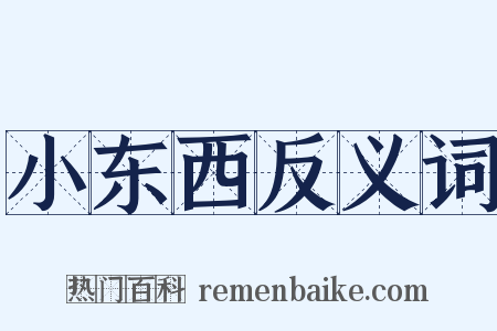 小东西反义词是什么意思的图片